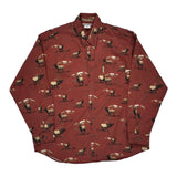 Columbia Patterned Shirt - 2XL Red Cotton
