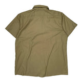 Dickies Short Sleeve Shirt - XL Khaki Polyester Blend