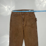 Dickies Carpenter Pants - 32W 32L Brown Cotton