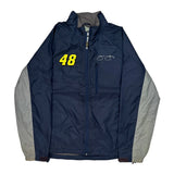 Lowes Racing Team Chase Authentics Nascar Windbreaker - Large Gray Nylon