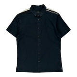 Armani Exchange Slim Short Sleeve Shirt - Medium Black Cotton