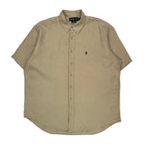 Blake Shirt Ralph Lauren Short Sleeve Shirt - XL Beige Linen