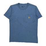 Carhartt T-Shirt - Small Blue Cotton