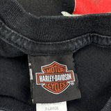 Live Free Ride Hard Harley Davidson Graphic T-Shirt - XL Black Cotton