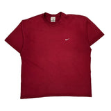 Nike T-Shirt - 2XL Red Cotton