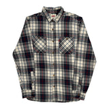 Levis Checked Flannel Shirt - Small Multicoloured Cotton