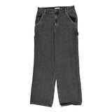 Unbranded Wide Leg Carpenter Trousers - 31W UK 14 Grey Denim