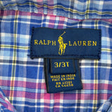 Age 3 Ralph Lauren Checked Short Sleeve Shirt - 3XS Multicoloured Cotton