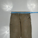 Carhartt Carpenter Trousers - 35W 30L Khaki Cotton
