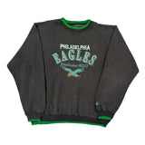 Philadelphia Eagles Logo Athletics Football Sweatshirt - XL Gray Cotton Blend