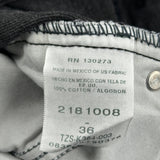 Lee Denim Shorts - 36W 10L Black Cotton