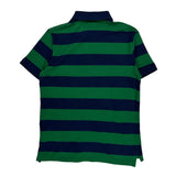 Polo By Ralph Lauren Striped Polo Shirt - Medium Green Cotton