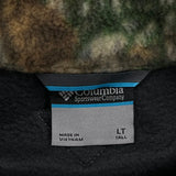 Tall Columbia Camo Fleece Jacket - Large Black Polyester