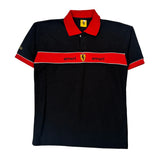 Scuderia Ferrari Graphic Polo Shirt - Large Black Cotton