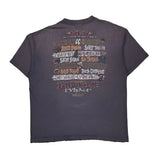 Single Stitch Christian-Themed West Wear Graphic T-Shirt - XL Gray Cotton