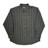 Chaps Ralph Lauren Checked Shirt - XL Green Cotton