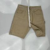 Wrangler Carpenter Shorts - 30W 10L Beige Cotton