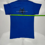 Spiderman 2001 Marvel Cartoon T-Shirt - XS Blue Cotton