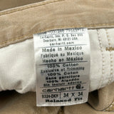Carhartt Double Knee Carpenter Trousers - 34W 30L Brown Cotton