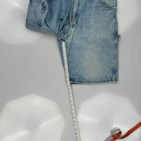 Dickies Carpenter Shorts - 36W 11L Light Wash Cotton