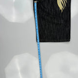 Evolution Graphic Denim Shorts - 34W 13L Dark Wash Cotton Blend