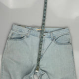 Baggy Dad Levis Jeans - 33W 30L Light Wash Cotton