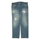 501 Levis Jeans - 36W 31L Light Wash Cotton