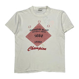 80S Bainbridge Island Softbal Sledman Graphic T-Shirt - Large White Cotton