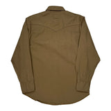 Wrangler Shirt - Large Brown Cotton