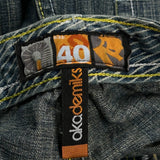 Akademiks Hip Hop Jeans - 36W 31L Blue Denim