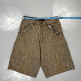 Diss Jean Cargo Shorts - 31W 12L Brown Cotton