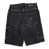Rocawear Hip Hop Denim Shorts - 34W 13L Grey Cotton