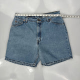 Levis Denim Shorts - 32W 7L Blue Cotton
