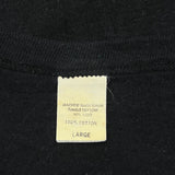 Single Stitch Space Theme Unbranded Graphic T-Shirt - Large Black Cotton