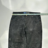 North Peak Double Knee Jeans - 36W 30L Grey Cotton