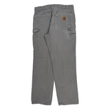 Carhartt Carpenter Trousers - 34W 33L Grey Cotton