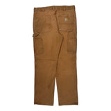 Carhartt Double Knee Carpenter Pants - 34W 32L Brown Cotton