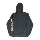 Carhartt Spellout Hoodie - Small Black Cotton