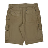 Flex Fire Hose Duluth Cargo Shorts - 36W 13L Khaki Cotton