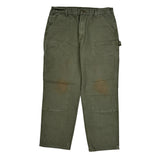 Carhartt Double Knee Carpenter Pants - 35W 30L Green Cotton