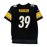 Age 14-16 Pittsburgh Steelers Reebok Nfl Football Jersey - Large Black Polyester