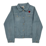 Age 10-12 Disney Cartoon Denim Jacket - Large Light Wash Cotton