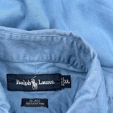 Blake Ralph Lauren Short Sleeve Shirt - 2XL Blue Cotton