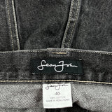 Sean John Graphic Jeans - 42W 30L Black Cotton