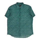 Michael Kors Hawaiian Shirt - Large Green Cotton