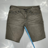 True Religion Denim Shorts - 38W 12L Grey Cotton