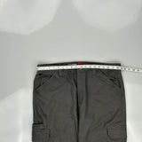 Dickies Cargo Trousers - 36W 30L Grey Cotton Blend