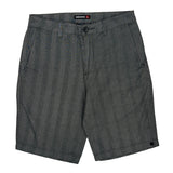 Quiksilver Pinstripe Shorts - 32W 10L Grey Cotton Blend