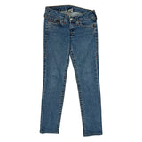 True Religion Skinny Jeans - 28W UK 6 Blue Cotton