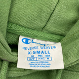 Reverse Weave Champion Hoodie - XS Green Cotton